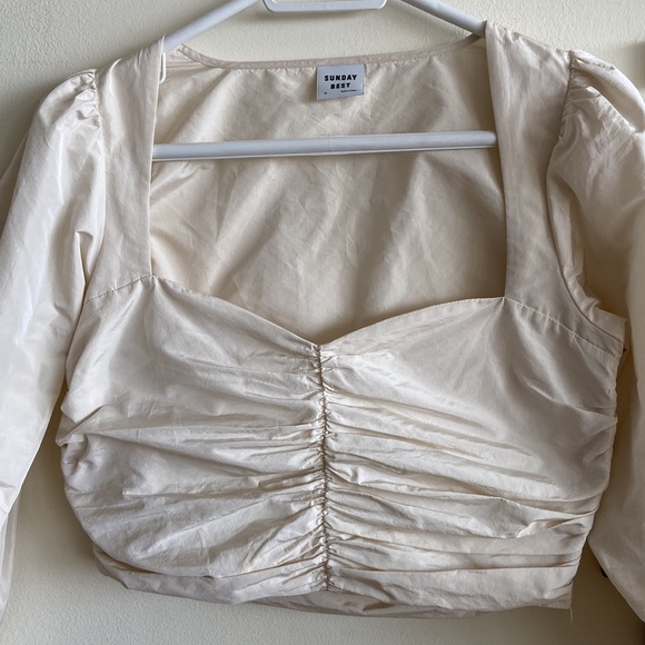 Sunday Best Petal Blouse in Cream - Picture 4 of 4